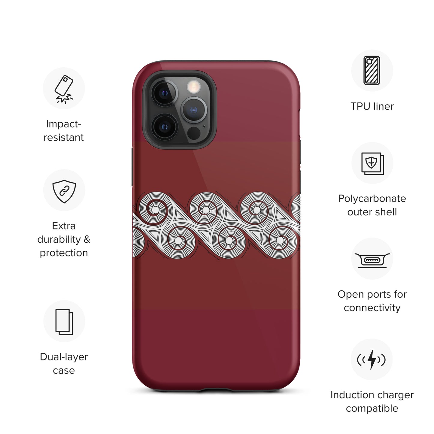 Tough Case for iPhone® Brick Swirls