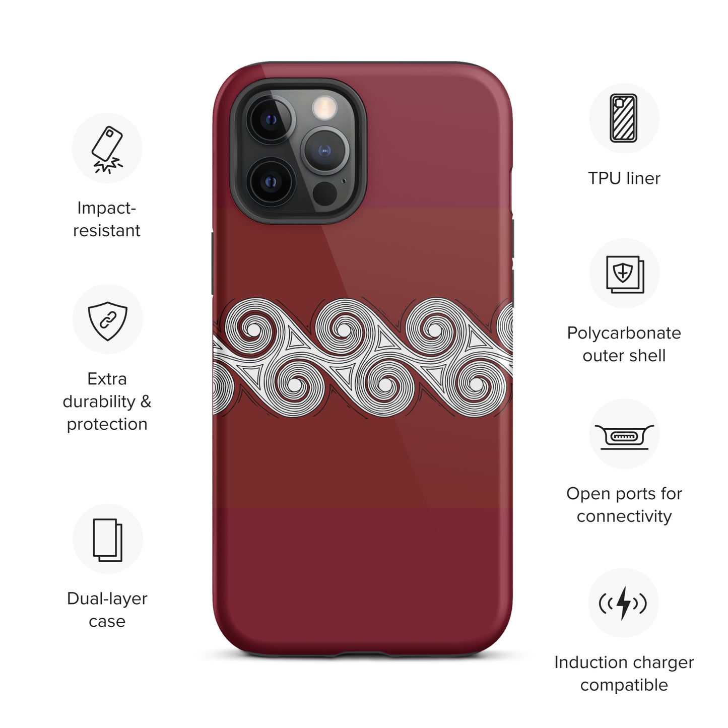 Tough Case for iPhone® Brick Swirls
