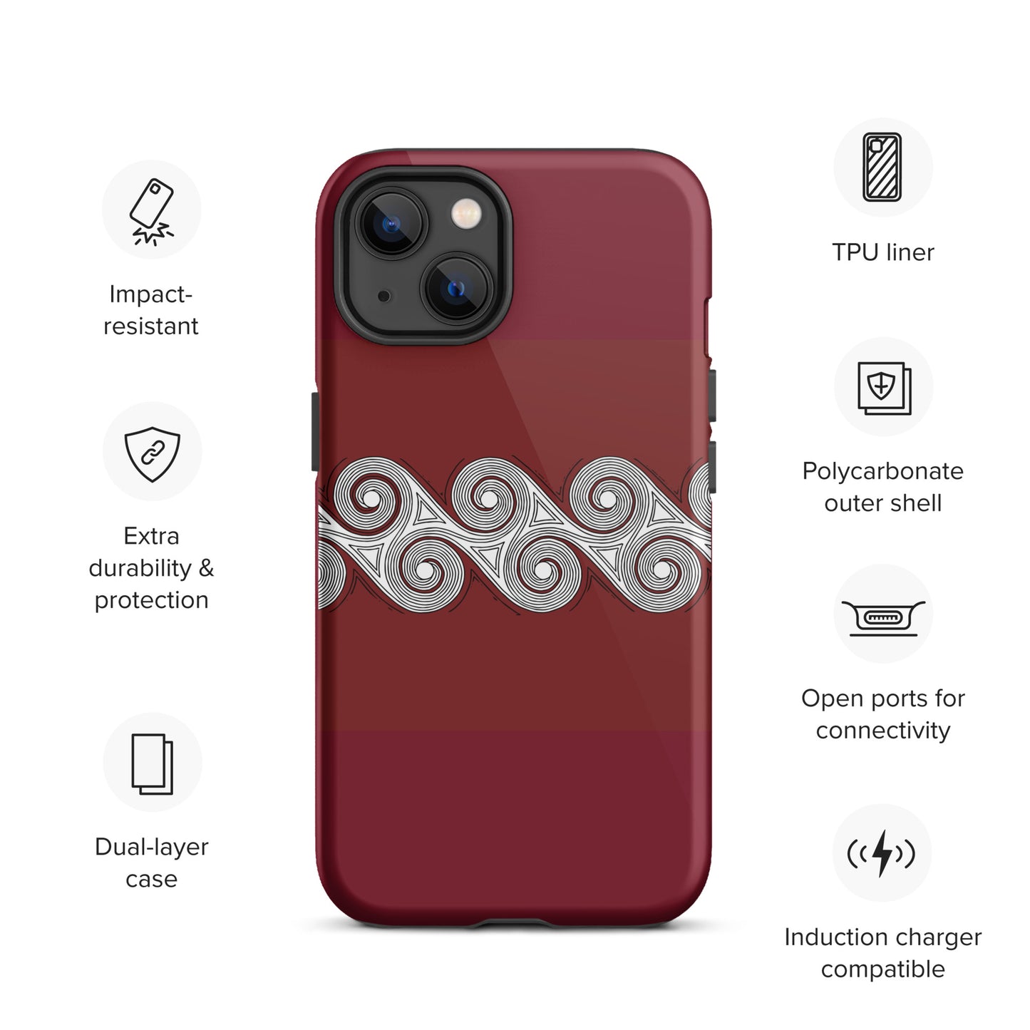Tough Case for iPhone® Brick Swirls