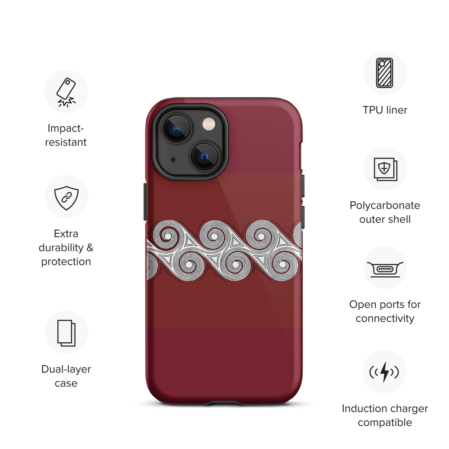 Tough Case for iPhone® Brick Swirls