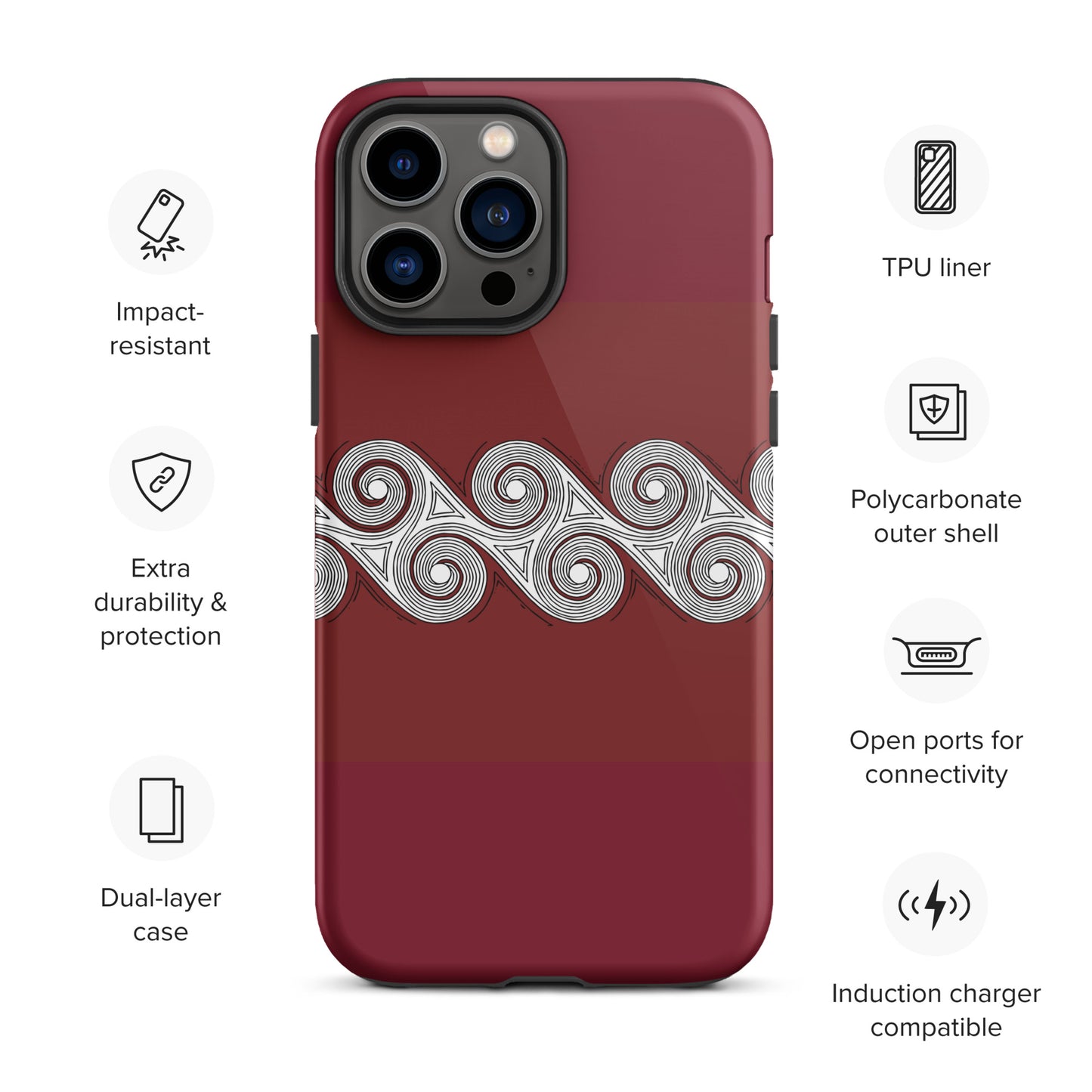 Tough Case for iPhone® Brick Swirls