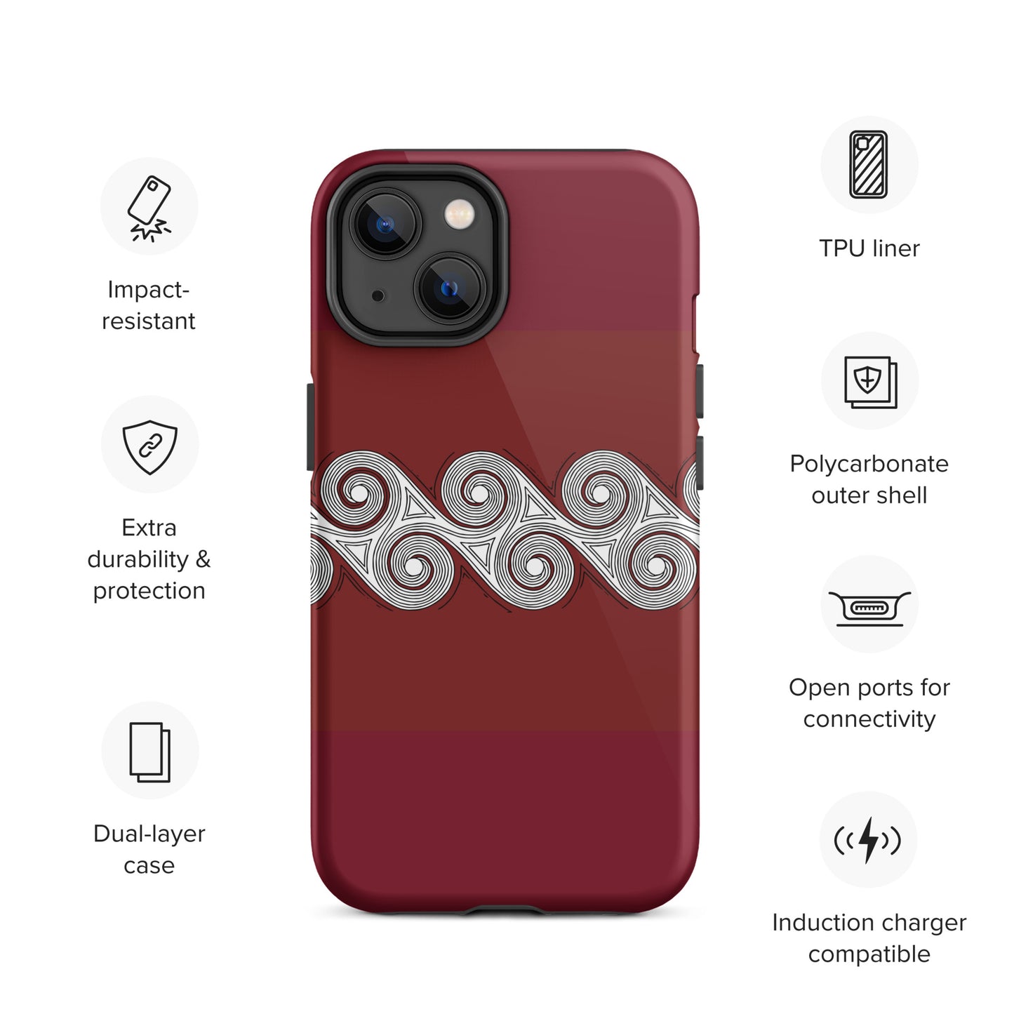 Tough Case for iPhone® Brick Swirls