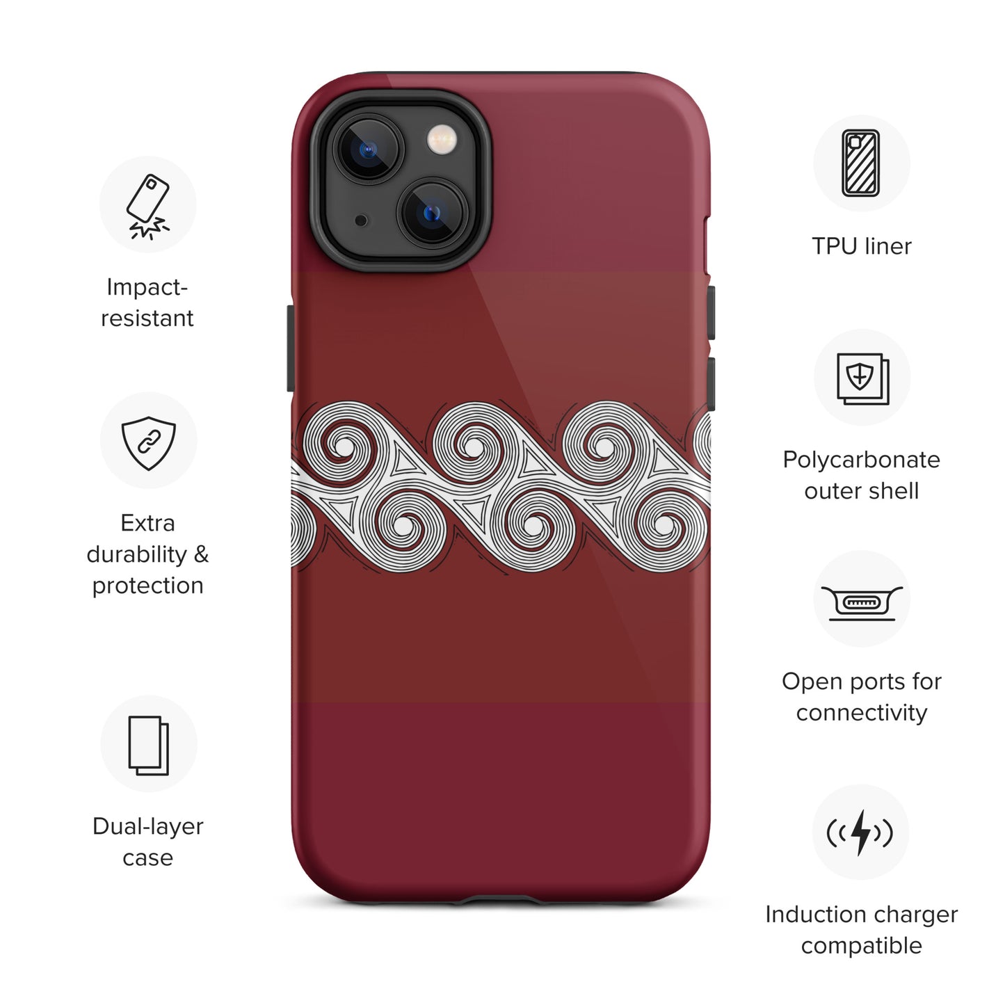 Tough Case for iPhone® Brick Swirls