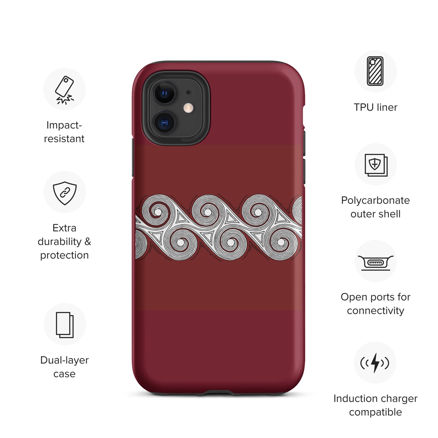 Tough Case for iPhone® Brick Swirls