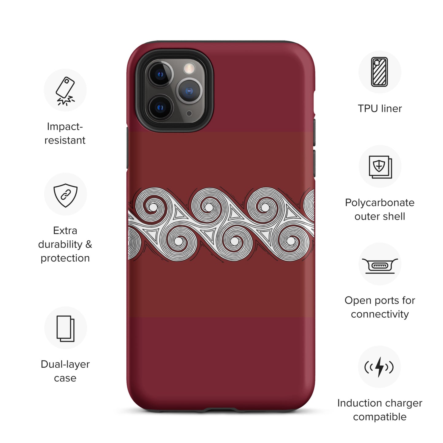 Tough Case for iPhone® Brick Swirls