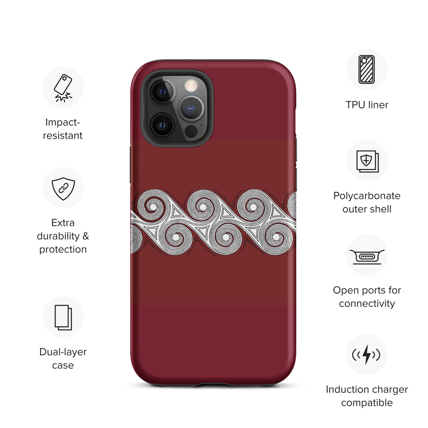 Tough Case for iPhone® Brick Swirls