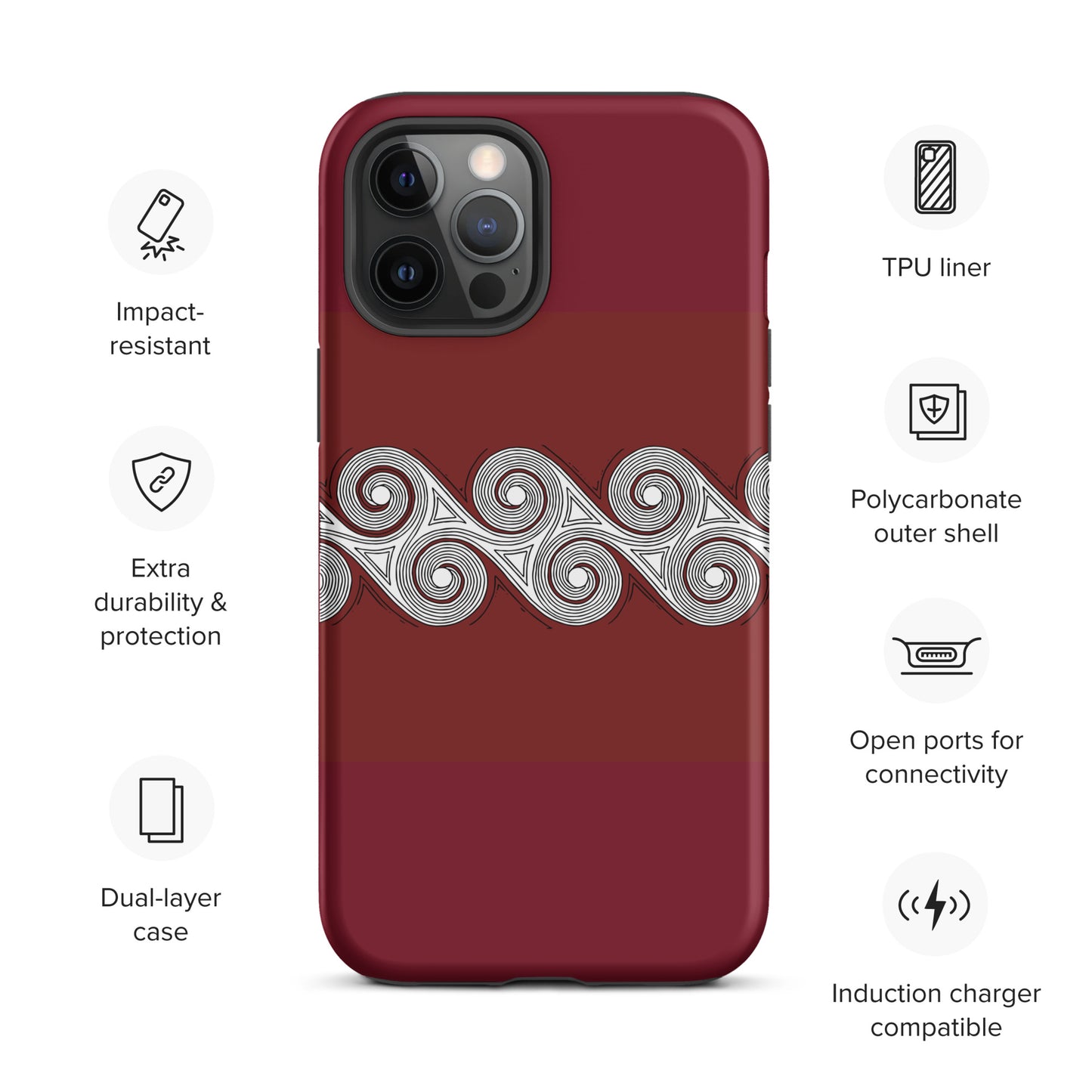 Tough Case for iPhone® Brick Swirls