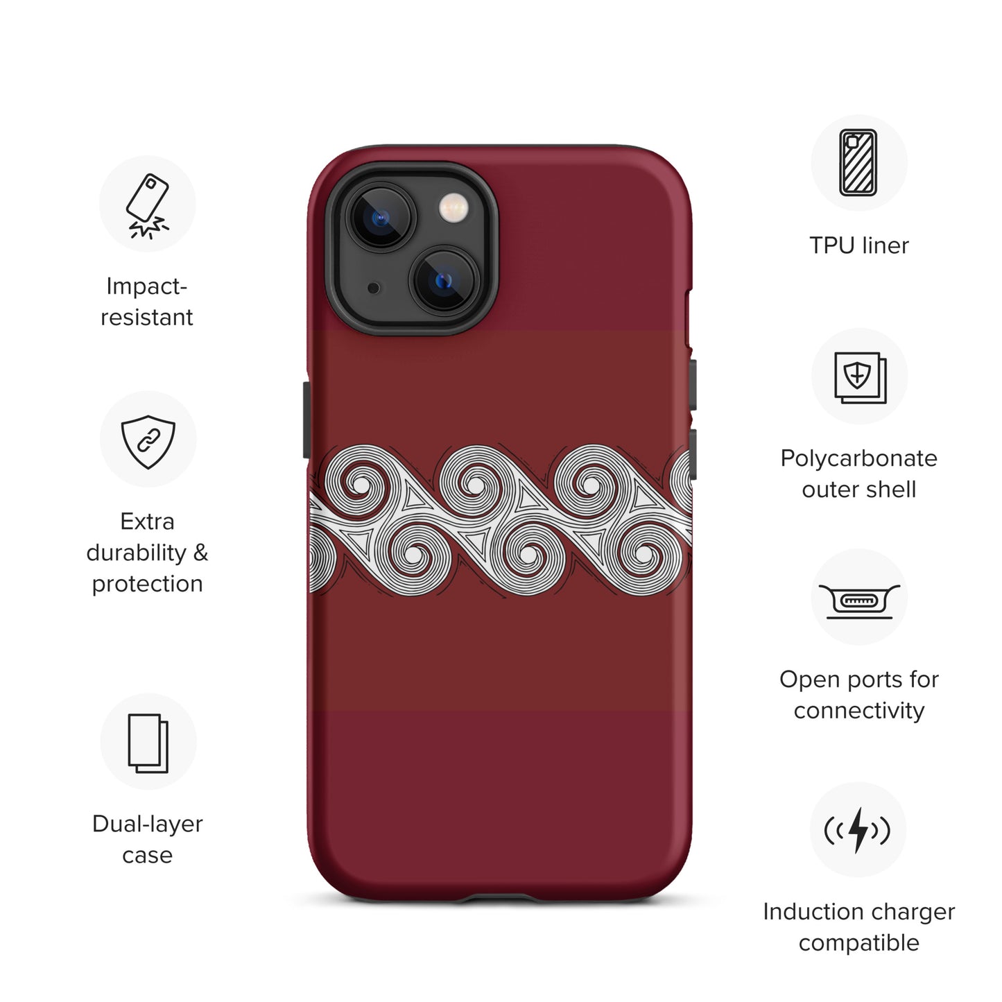 Tough Case for iPhone® Brick Swirls