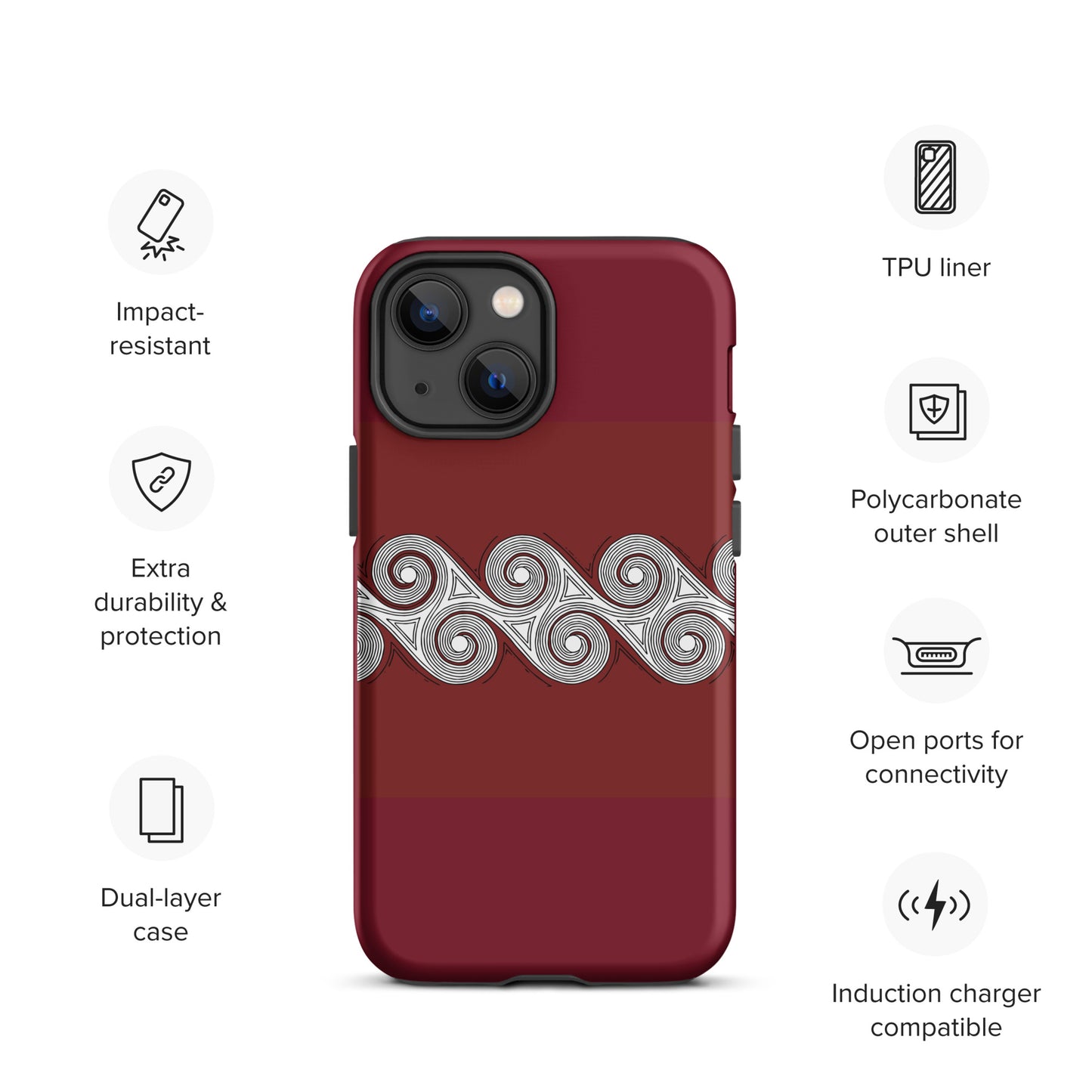 Tough Case for iPhone® Brick Swirls