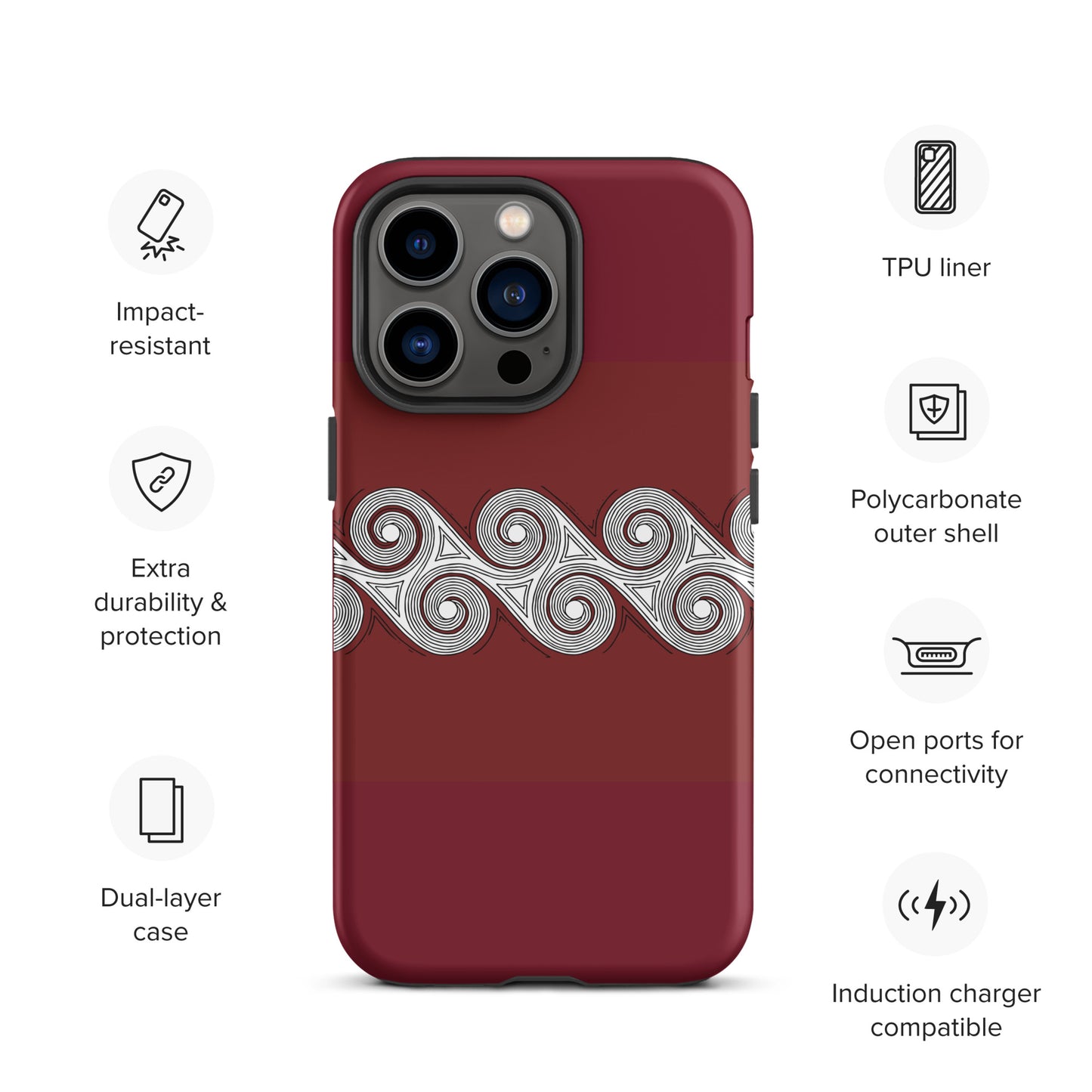 Tough Case for iPhone® Brick Swirls