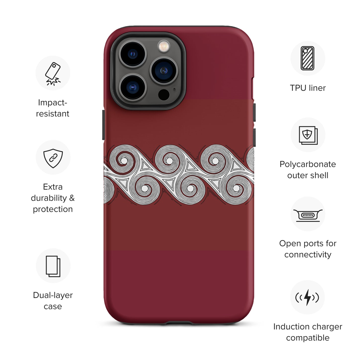 Tough Case for iPhone® Brick Swirls