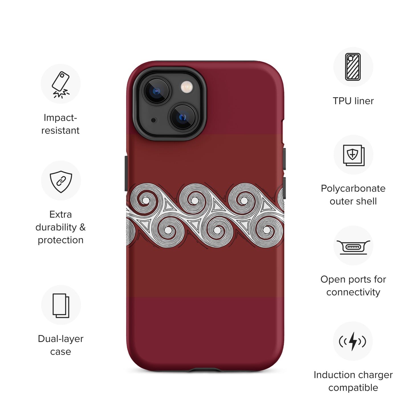 Tough Case for iPhone® Brick Swirls
