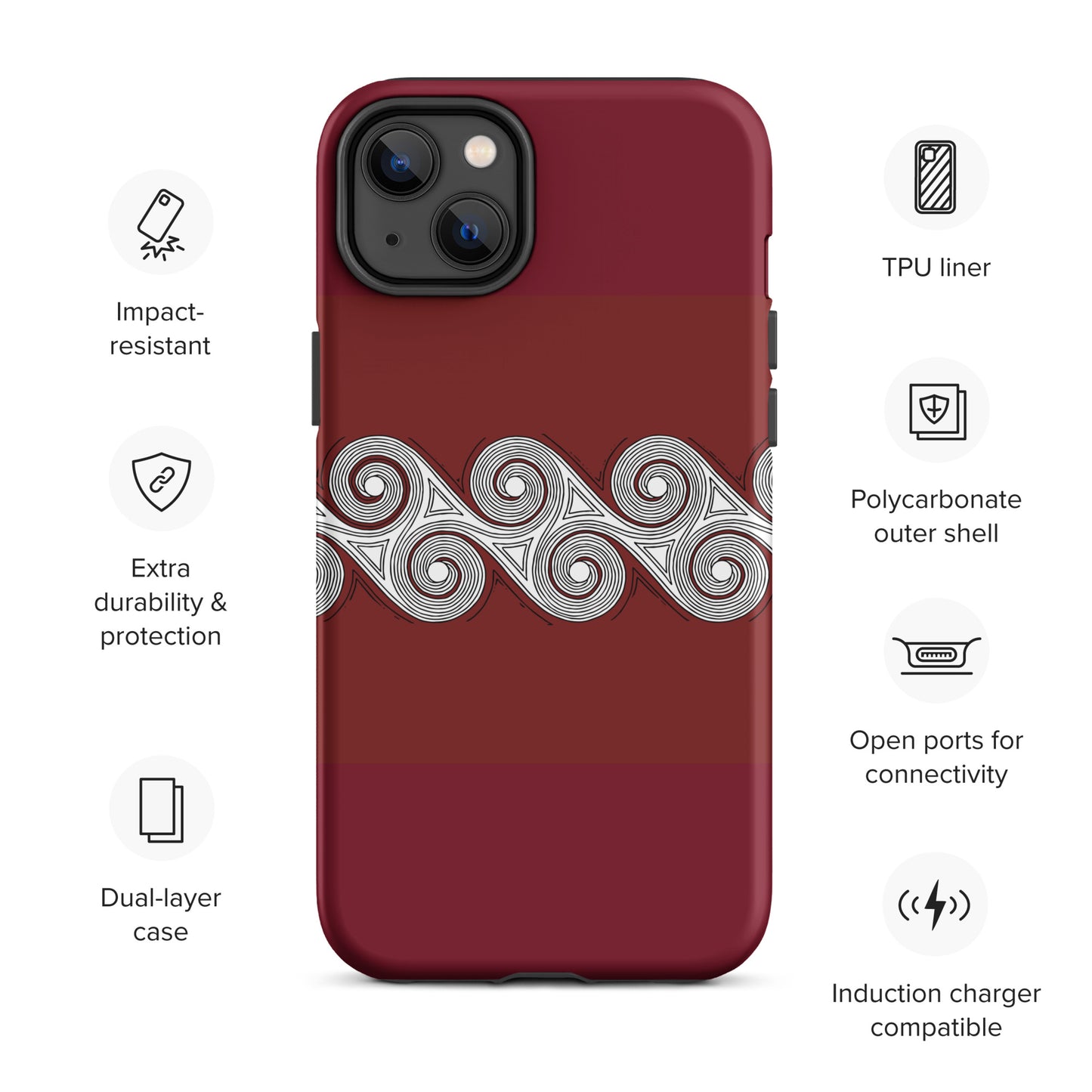 Tough Case for iPhone® Brick Swirls