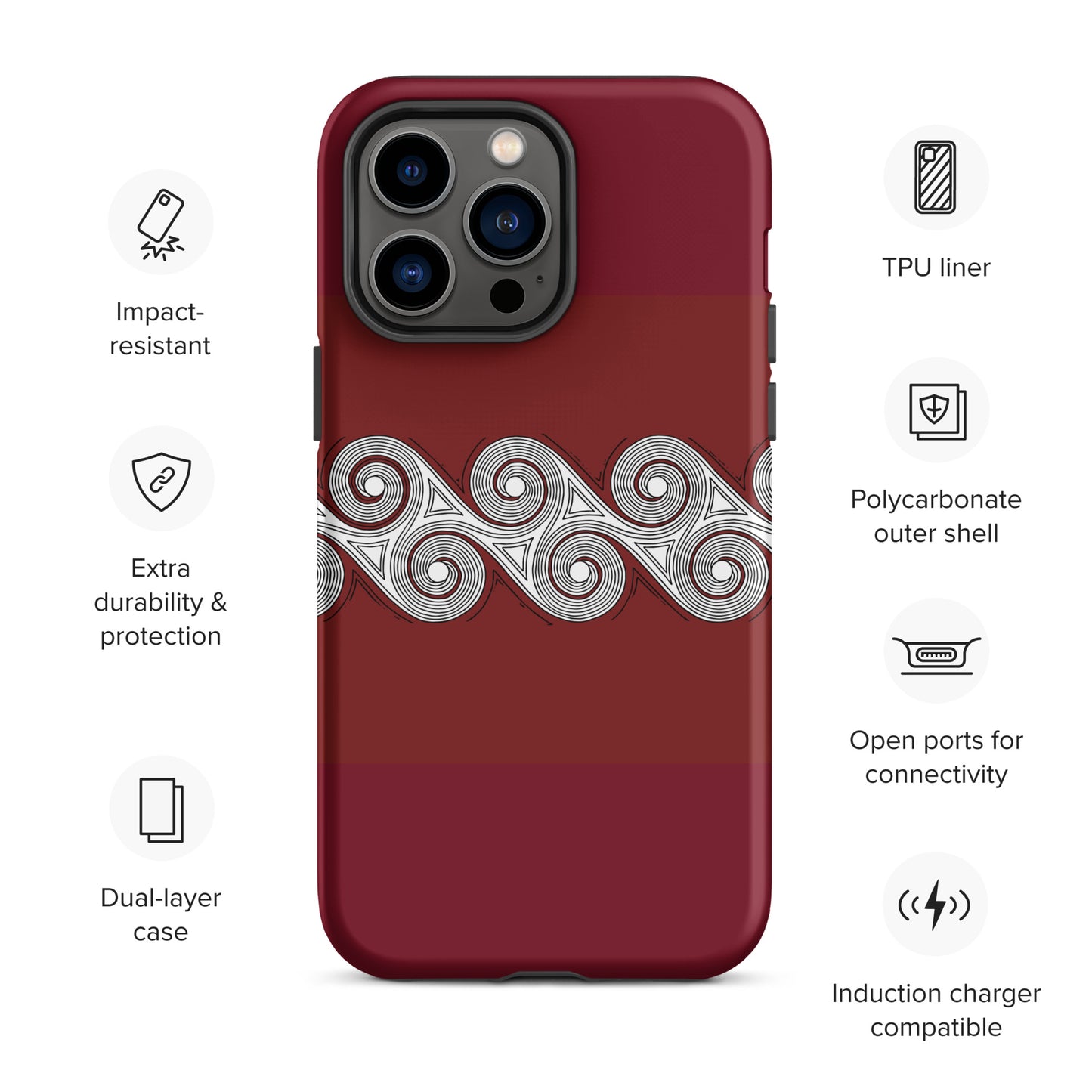 Tough Case for iPhone® Brick Swirls