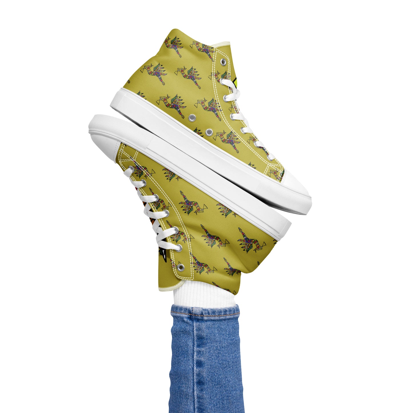 High Top Canvas Shoes Winged Serpent Women's