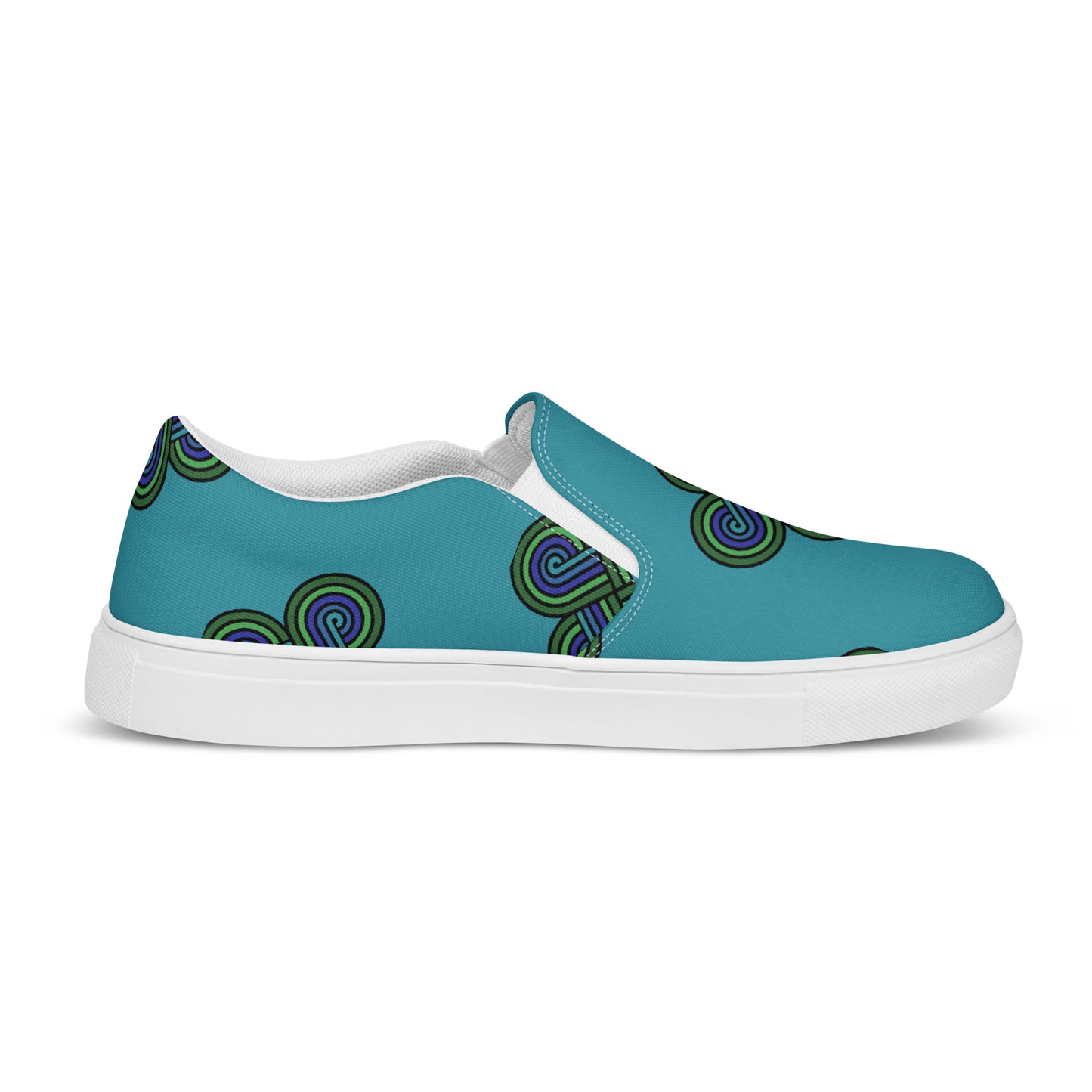 Slip On Canvas Shoes 4 Directions Teal