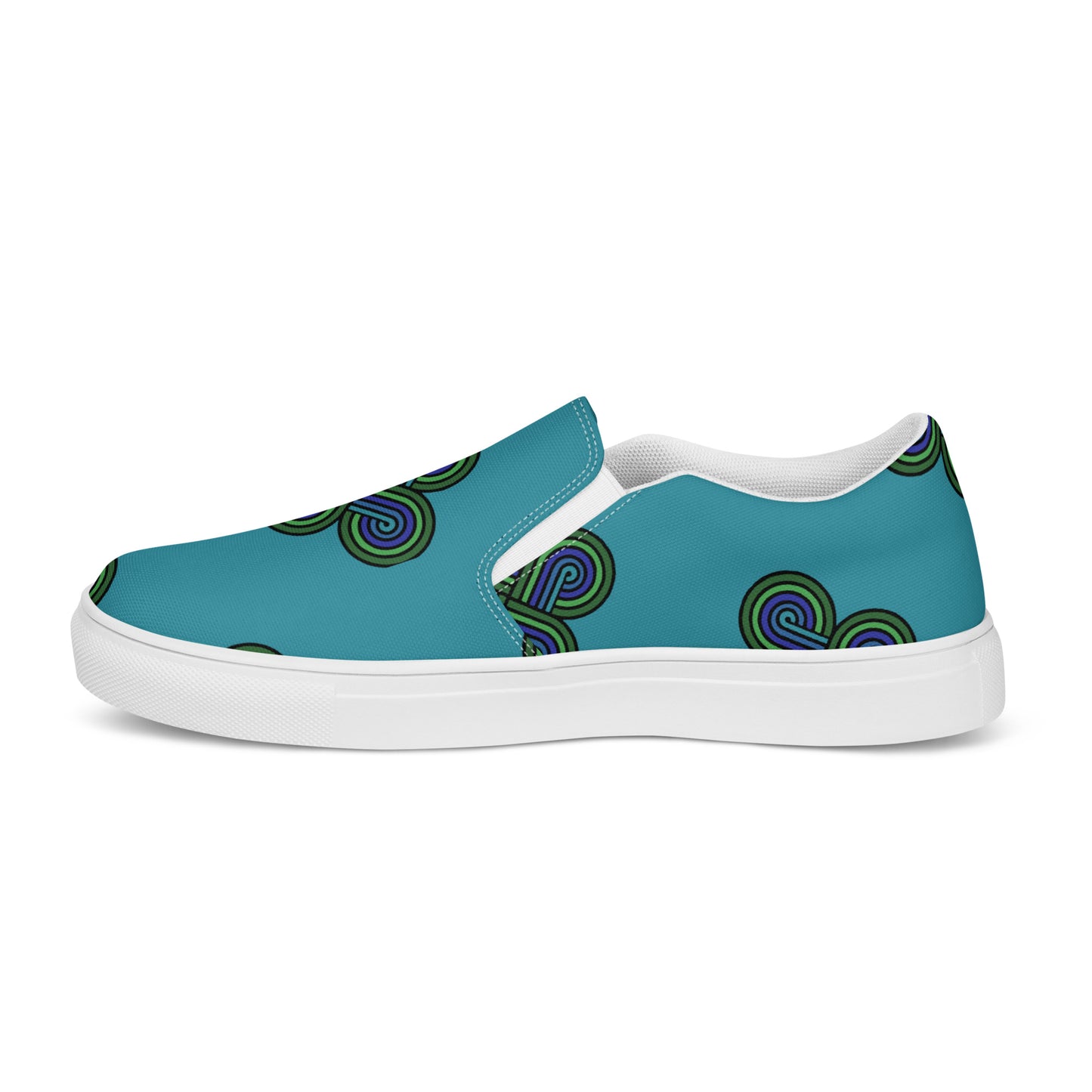 Slip On Canvas Shoes 4 Directions Teal