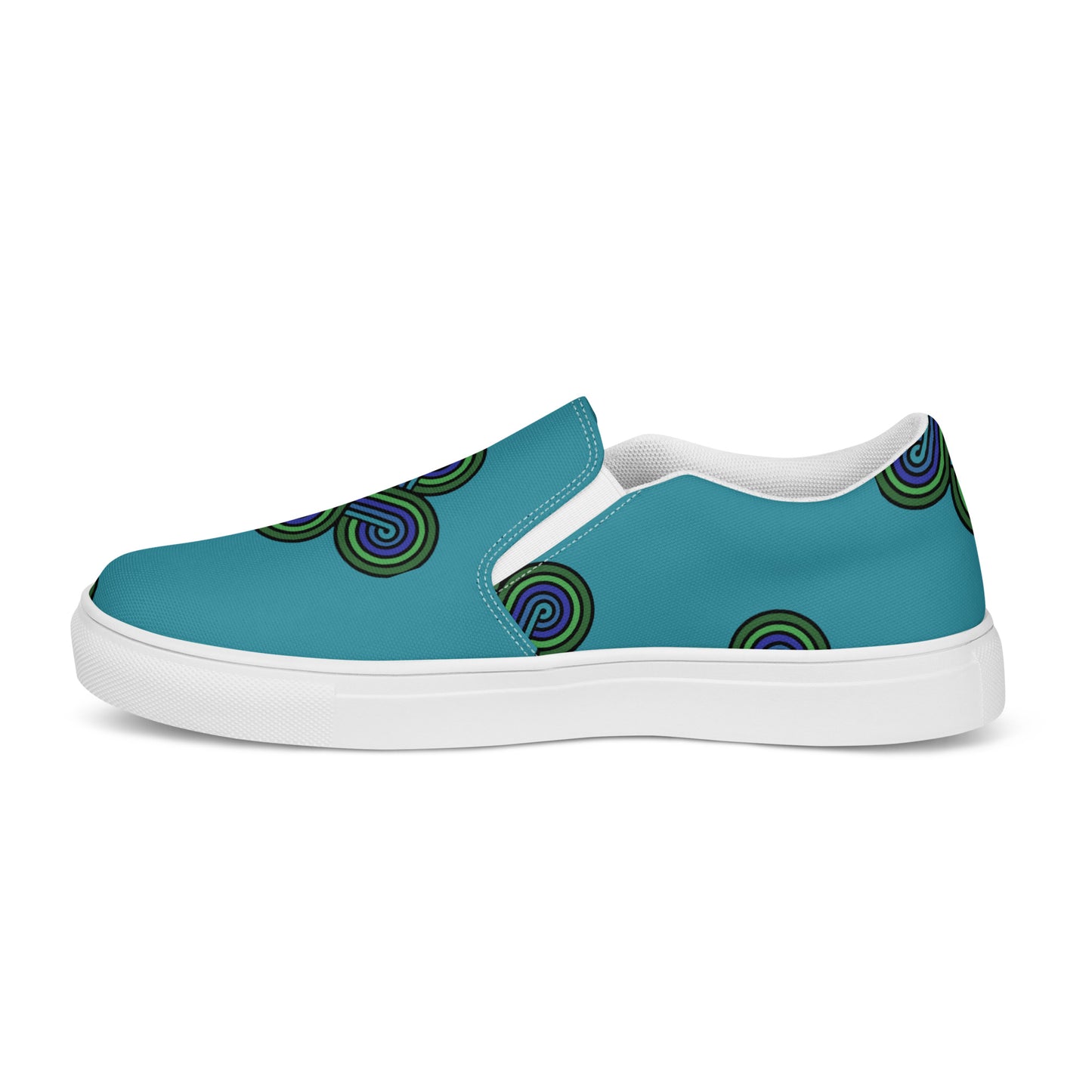 Slip On Canvas Shoes 4 Directions Teal