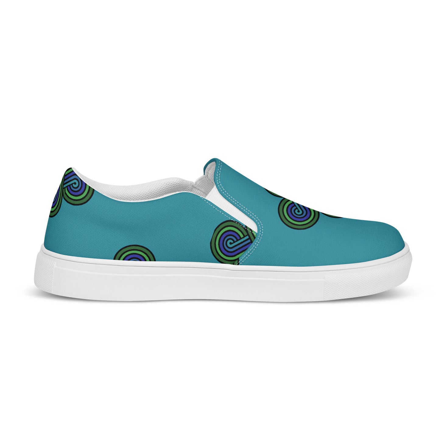 Slip On Canvas Shoes 4 Directions Teal